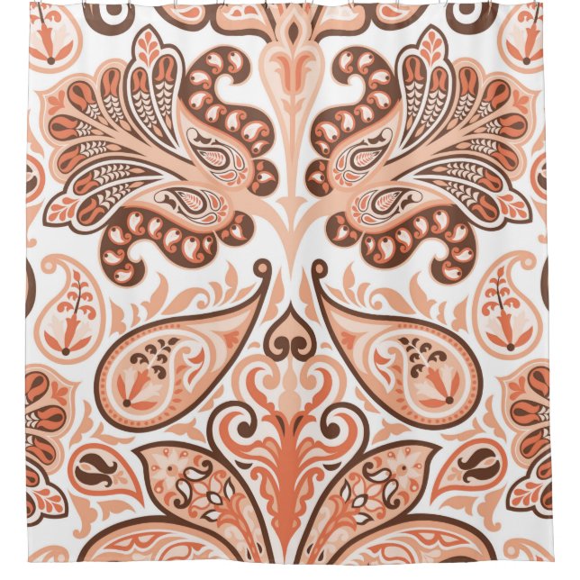 Vintage seamless colourful pattern in paisley styl (Front)