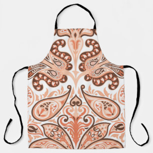Vintage seamless colourful pattern in paisley styl apron