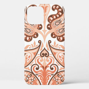 Vintage seamless colourful pattern in paisley styl iPhone 12 case