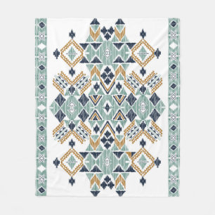 vintage seamless decorative ethnic pattern. Americ Fleece Blanket