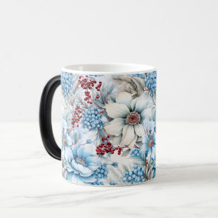 Vintage Seamless Floral Flower Pattern Magic Mug