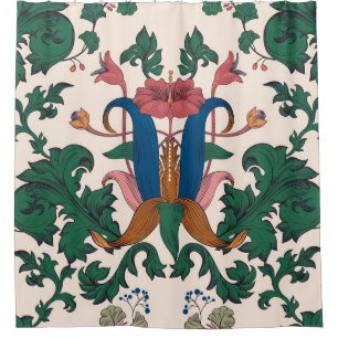 Vintage seamless floral pattern. Art nouveau flora