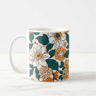 Vintage seamless floral pattern. Liberty style bac Coffee Mug