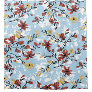 Vintage seamless flowers pattern. Simple floral ba