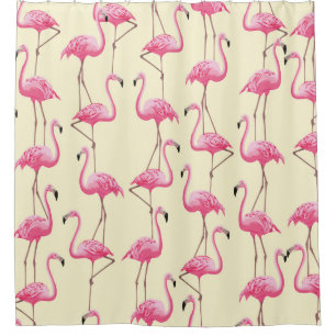 vintage seamless graphical realistic flamingo bird
