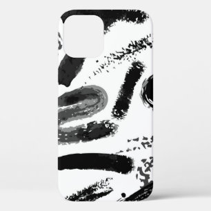 Vintage seamless hand painted watercolor dry brush iPhone 12 case