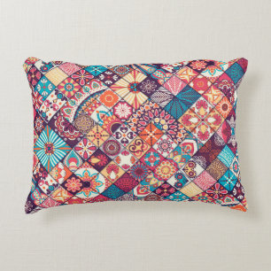 Vintage Seamless: Islamic Hand Drawn. Accent Pillow