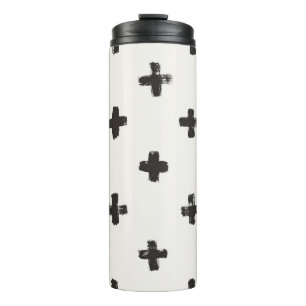 vintage seamless pattern. Abstract background with Thermal Tumbler