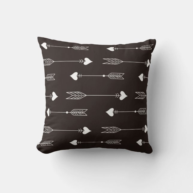 vintage seamless pattern. Abstract background with Throw Pillow (Front)