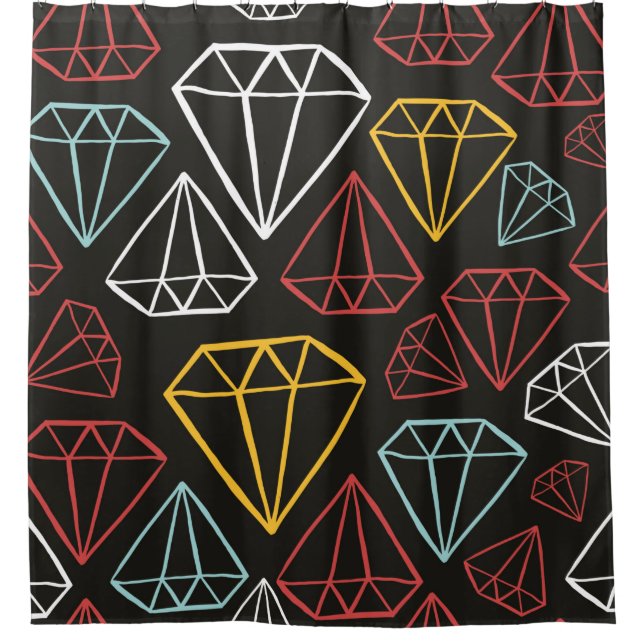 vintage seamless pattern, diamond design elements (Front)
