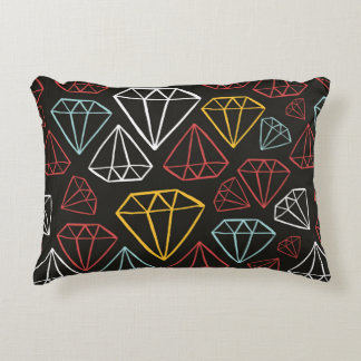 vintage seamless pattern, diamond design elements accent pillow