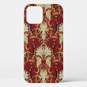 Vintage seamless pattern. Floral ornate wallpaper. iPhone 12 Case