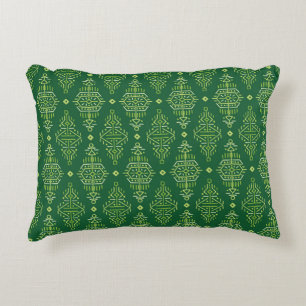vintage Seamless Pattern in Ethnic Style. Creative Accent Pillow