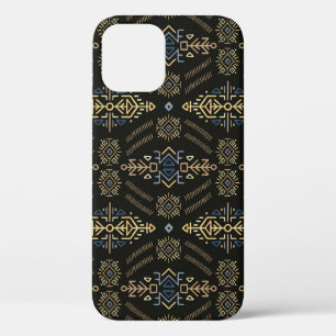 Vintage Seamless Pattern in Ethnic Style. Trendy h iPhone 12 Case