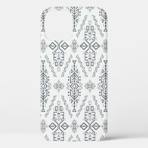 vintage Seamless Pattern in Ethnic Style. Trendy h iPhone 12 Case