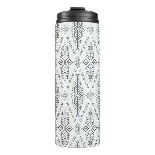 vintage Seamless Pattern in Ethnic Style. Trendy h Thermal Tumbler