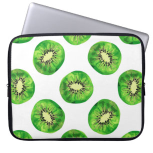 vintage Seamless pattern kiwi illustration hand dr Laptop Sleeve