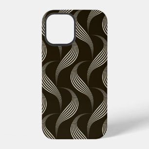 vintage seamless pattern monochrome ornament with iPhone 12 case
