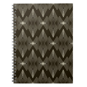 vintage seamless pattern ornament with stylized ge notebook