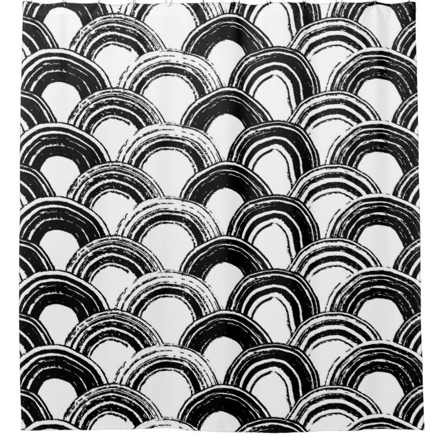 Vintage seamless pattern with dry brush arched str (Front)