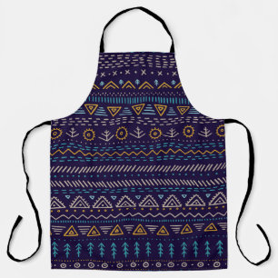 vintage seamless pattern with ethnic tribal hand-d apron