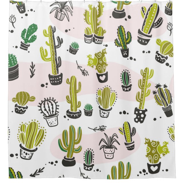 vintage seamless pattern with hand drawn cactus el (Front)