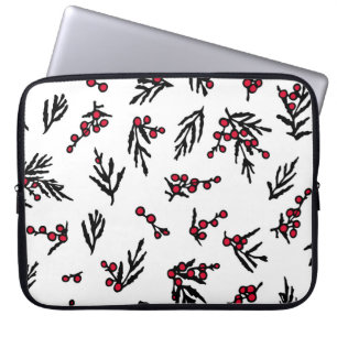 Vintage seamless pattern with hand drawn winter be laptop sleeve