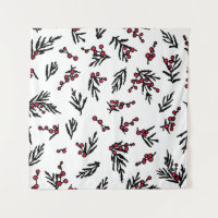 Vintage seamless pattern with hand drawn winter be