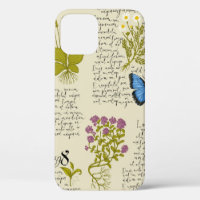 Vintage seamless pattern with handwritten text Lor