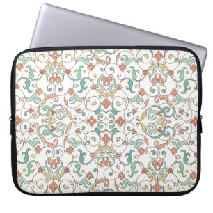 Vintage seamless pattern with line art ornament. V Laptop Sleeve