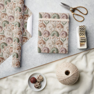 Vintage Seamless Pattern Wrapping Paper
