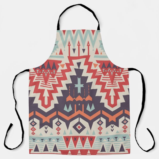 Vintage Seamless Tribal Pattern. Geometrical Ethni Apron (Front)