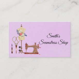 Vintage Seamstress Business Card