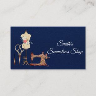 Vintage Seamstress Business Card