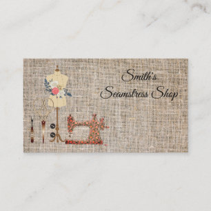 Vintage Seamstress Business Card