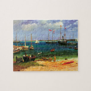 Vintage Seascape, Nassau Harbour by Bierstadt Jigsaw Puzzle