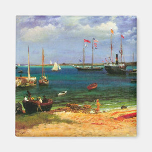 Vintage Seascape, Nassau Harbour by Bierstadt Magnet
