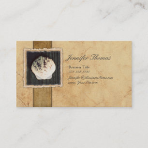 Vintage Seashell Business Card