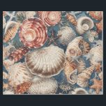 Vintage Seashells Beach Coastal Christmas Wrapping Paper<br><div class="desc">Bring a splash of seaside charm to the holidays with this colourful, vintage seashell wrapping paper. Perfect for a coastal Christmas, it blends nostalgic beach vibes with a Christmassy feel, creating a look that’s festive, fresh, and full of character. Scattered seashells on the beach in soft, joyful colours make this...</div>