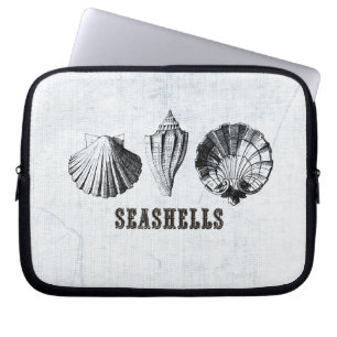 Vintage Seashells Laptop Sleeve