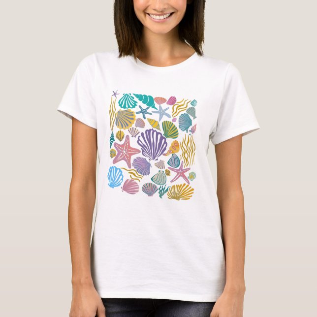 Vintage Seashells  T-Shirt (Front)