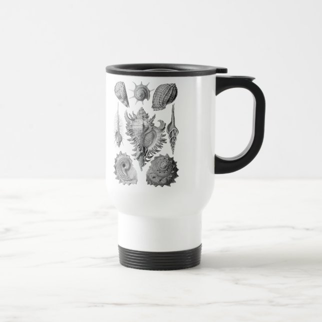 Vintage Seashells Travel Mug (Right)