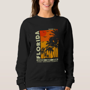 Vintage Seaside Florida Summer Sunset Beach Sweatshirt