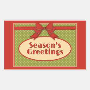 Vintage Season's Greetings Sticker