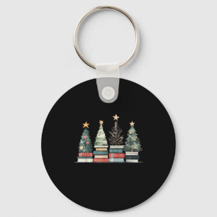 Vintage Seasons Readings All Booked For Christmas Keychain