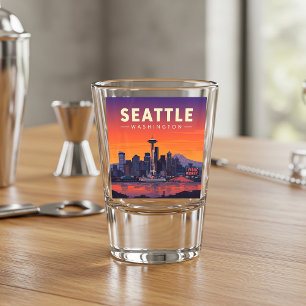 Vintage Seattle Washington Shot Glass