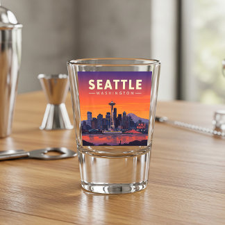 Vintage Seattle Washington Shot Glass