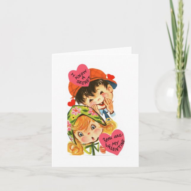 Vintage Secret Valentine Card (Front)