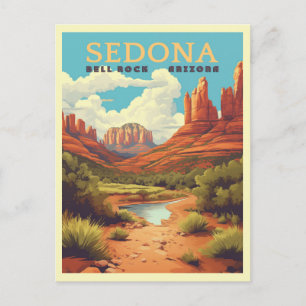 Vintage Sedona Arizona Travel  Postcard