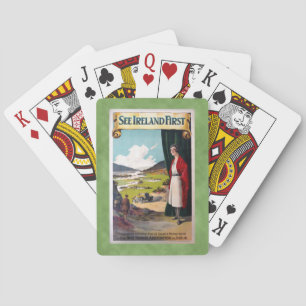 Vintage See Ireland First Travel Playing Cards